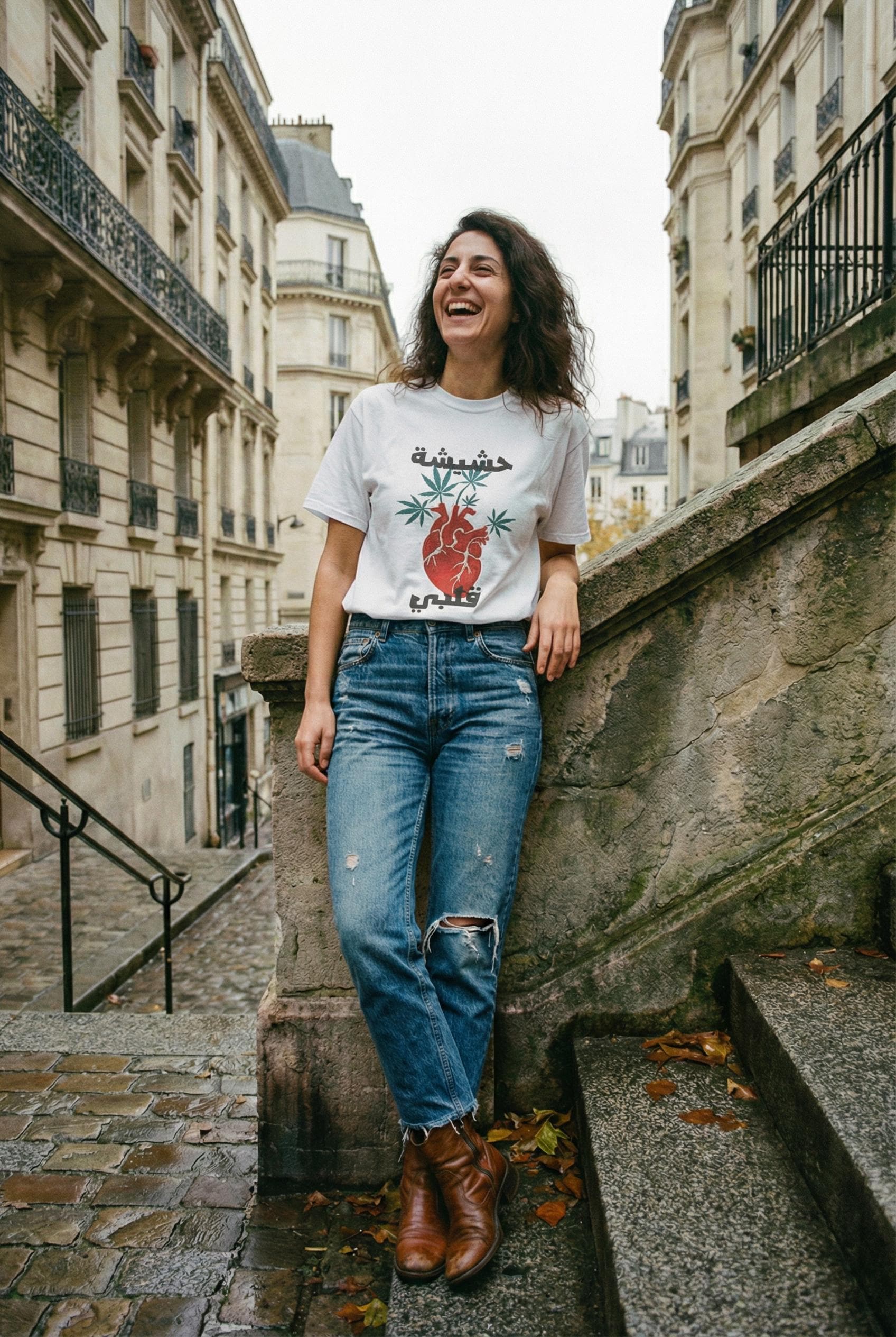 Lebanese T-shirt | Lebanon Hashishet Albi Design | Lebanese Humor Gift | Arab Culture Unisex Streetwear