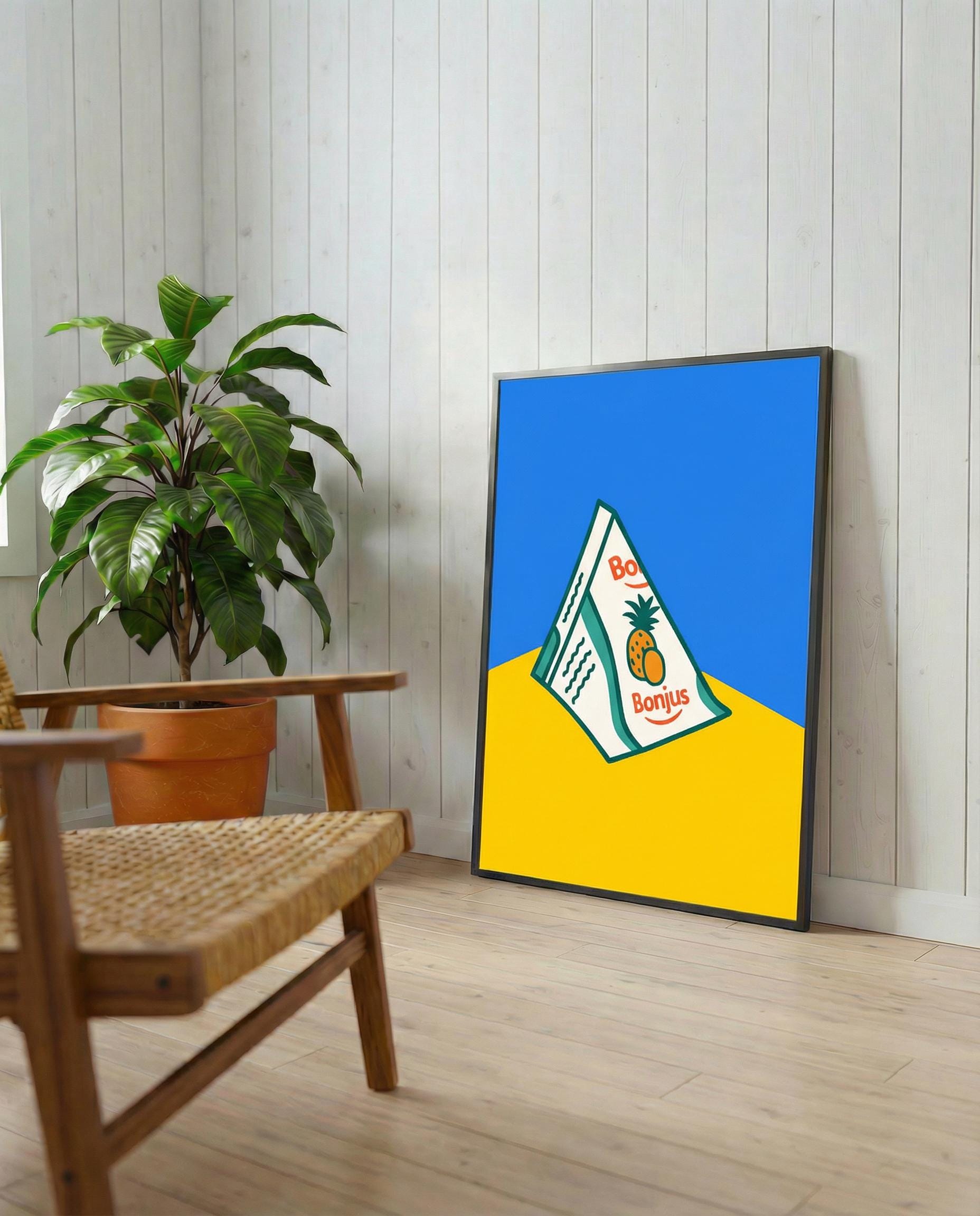 Bonjus Lebanese Print | Retro Beirut Pop Art, Childhood Nostalgia Home Decor