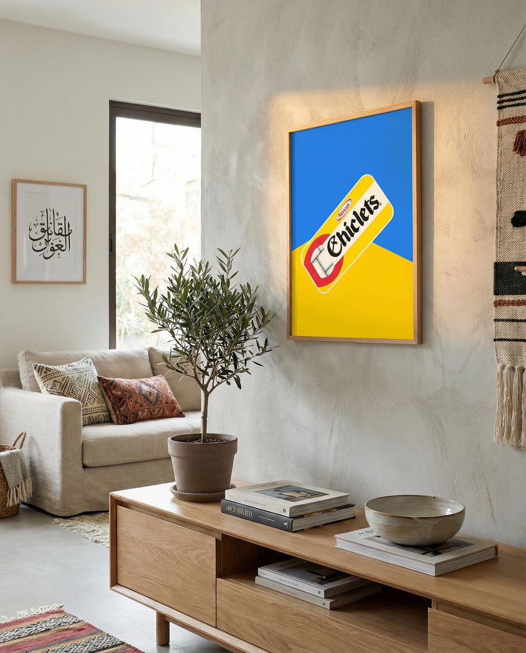 Chiclets Gum Pop Art Print | Lebanese Nostalgia, Beirut Retro Poster