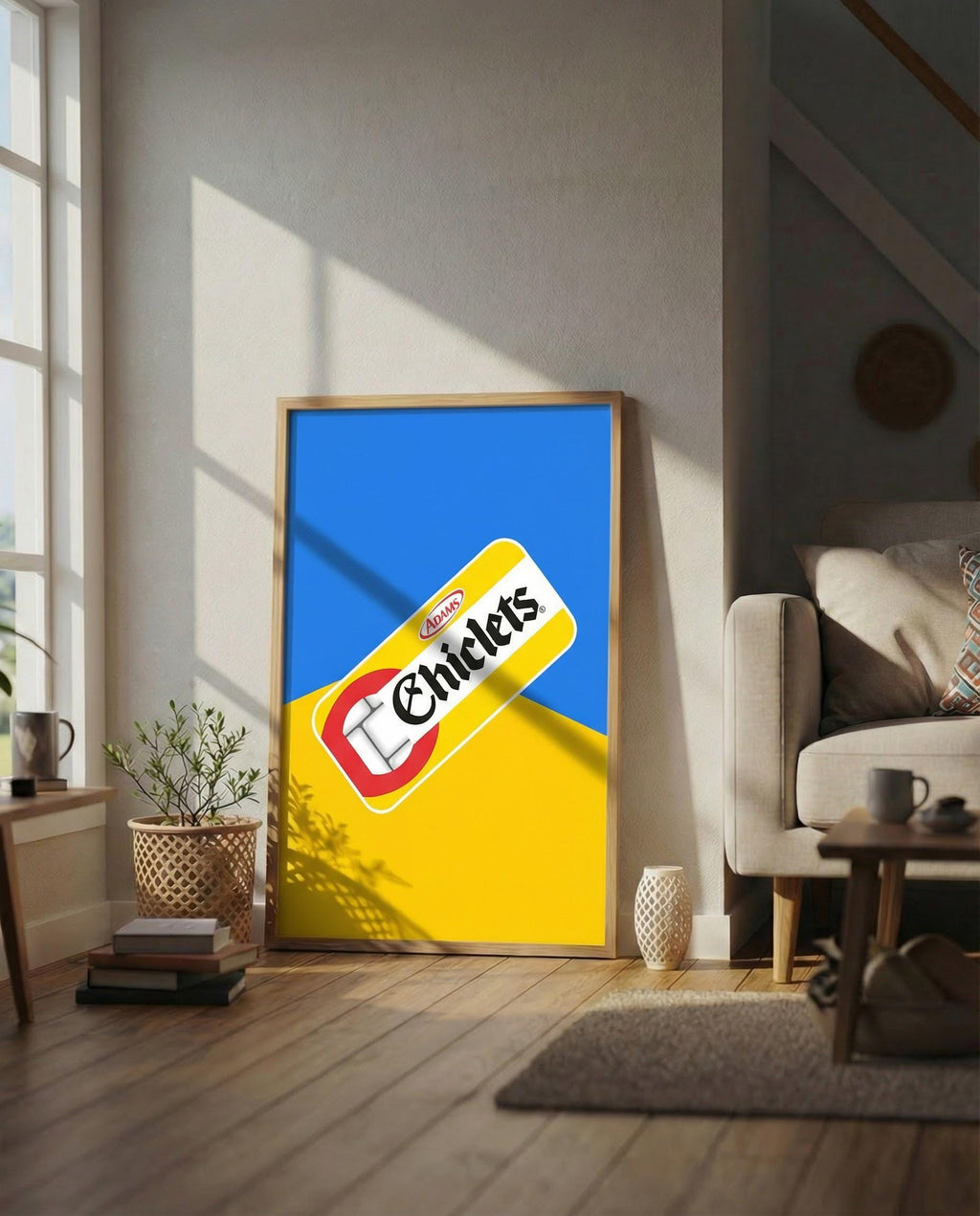 Chiclets Gum Pop Art Print | Lebanese Nostalgia, Beirut Retro Poster