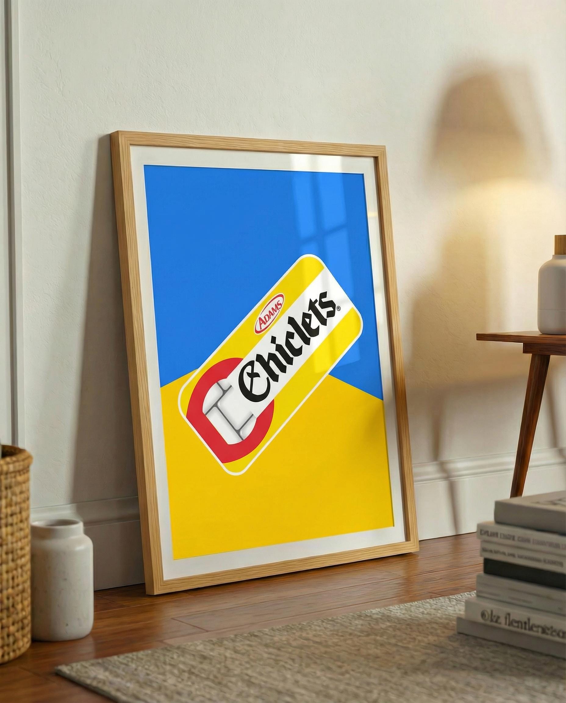 Chiclets Gum Pop Art Print | Lebanese Nostalgia, Beirut Retro Poster