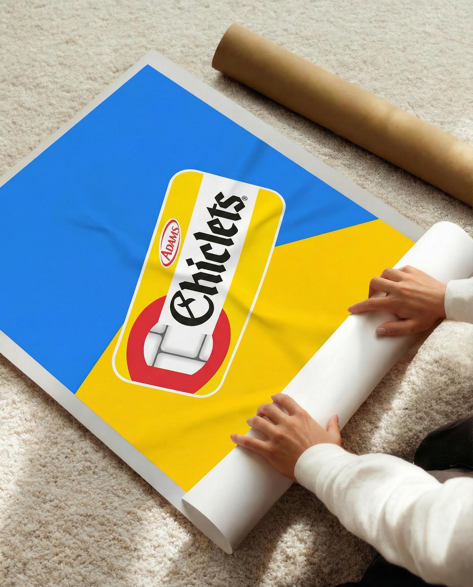 Chiclets Gum Pop Art Print | Lebanese Nostalgia, Beirut Retro Poster