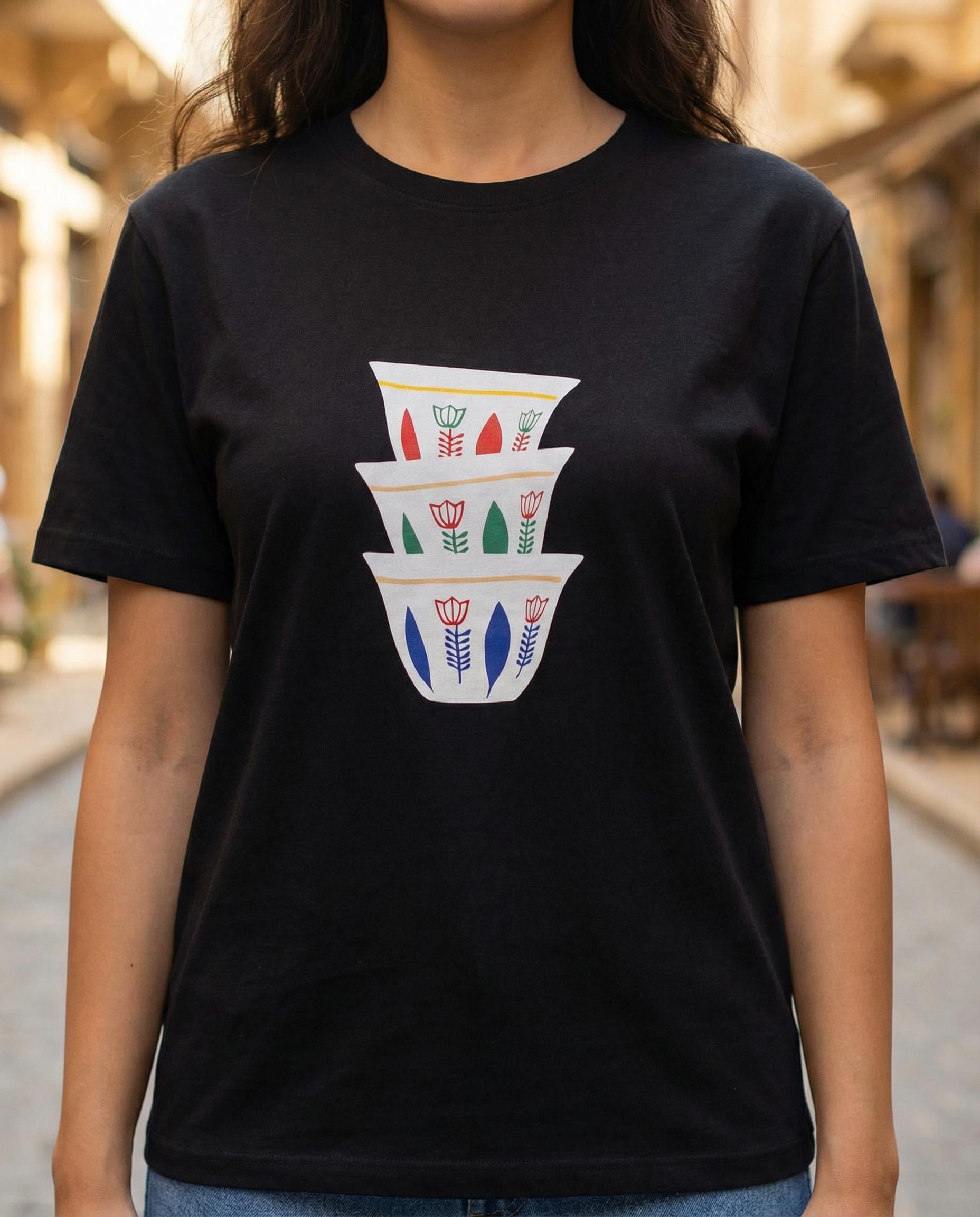 Lebanese Coffee Finjan T-Shirt | Arabic Heritage Graphic Tee
