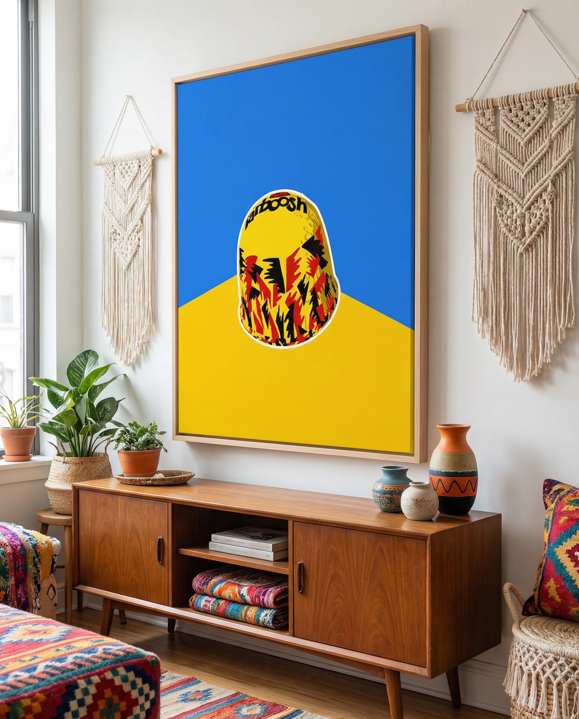 Lebanese Tarboosh Pop Art | Modern Beirut Candy Wall Decor | Lebanon Diaspora Gift