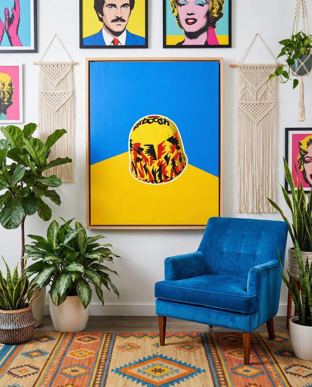 Lebanese Tarboosh Pop Art | Modern Beirut Candy Wall Decor | Lebanon Diaspora Gift