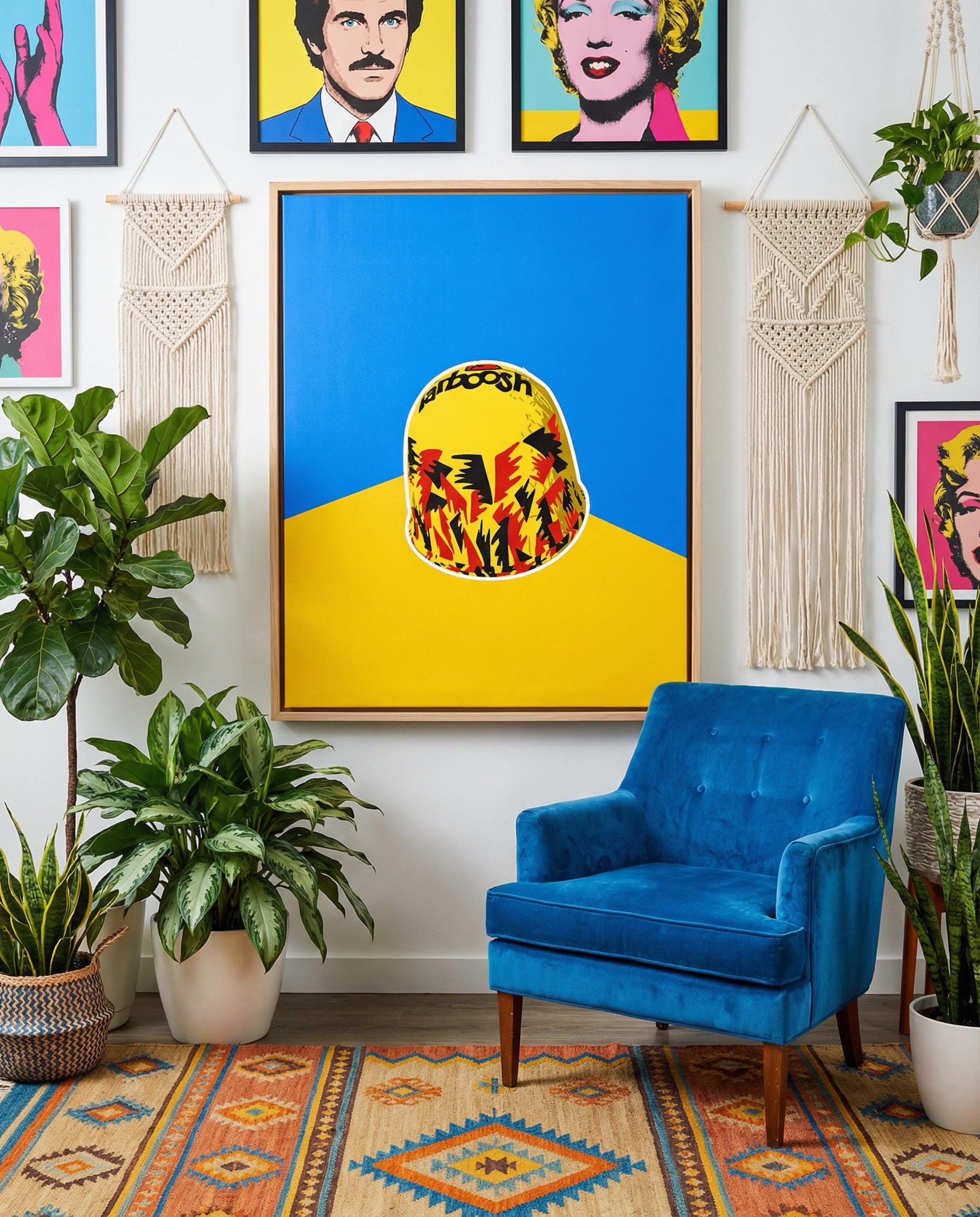 Lebanese Tarboosh Pop Art | Modern Beirut Candy Wall Decor | Lebanon Diaspora Gift